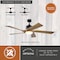 Vaxcel Wedgewood Black Indoor-Outdoor 60-in. DC Ceiling Fan LED Included Light Kit and Remote F0120 - alternate 4